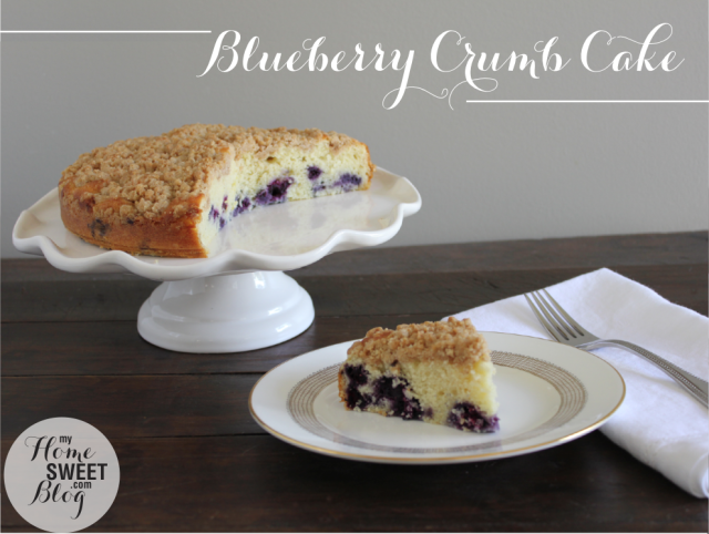 Blueberry Crumb Cake | home sweet blog